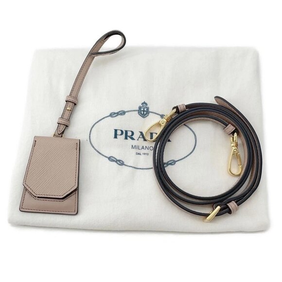 PRADA Panier 2WAYHandbag Leather Pink/Black 1BA212 - Picture 16 of 16